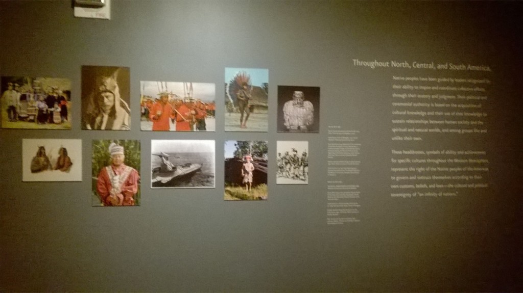Explanatory signage of the tribes in North, South and Central America at the National Museum of the American Indian